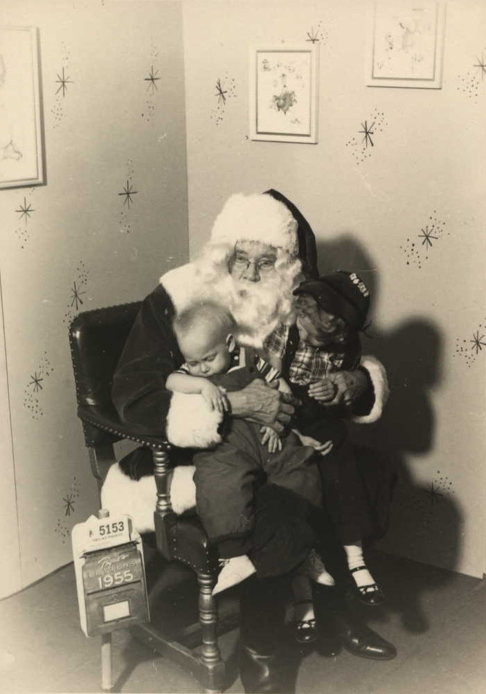 Vic, Santa and Louise, 1955